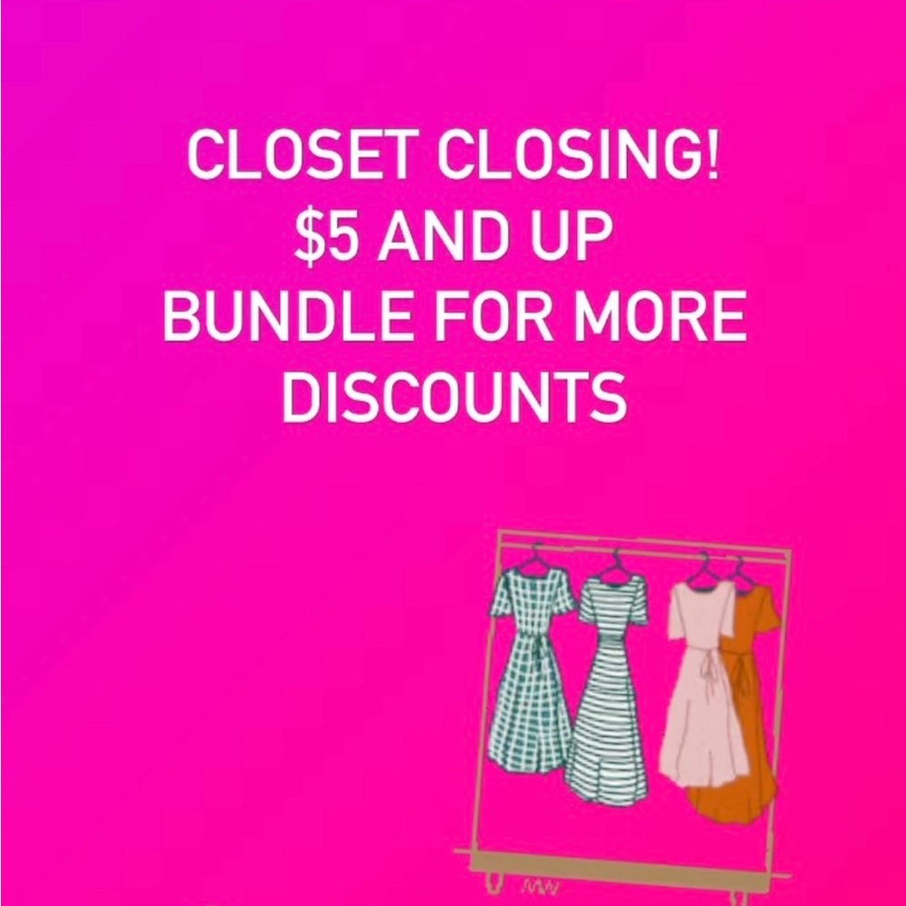 Cleaning out and closing down!